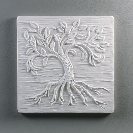 TREE of LIFE Creative Paradise 13 Glass Kiln Fusing Mold Tile 7x7" Small Plate- 