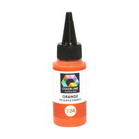 Color Line Fusing Ceramics Paints Bullseye 2.2 oz Bottles CHOICE Supplies Enamel-Model 124 Orange