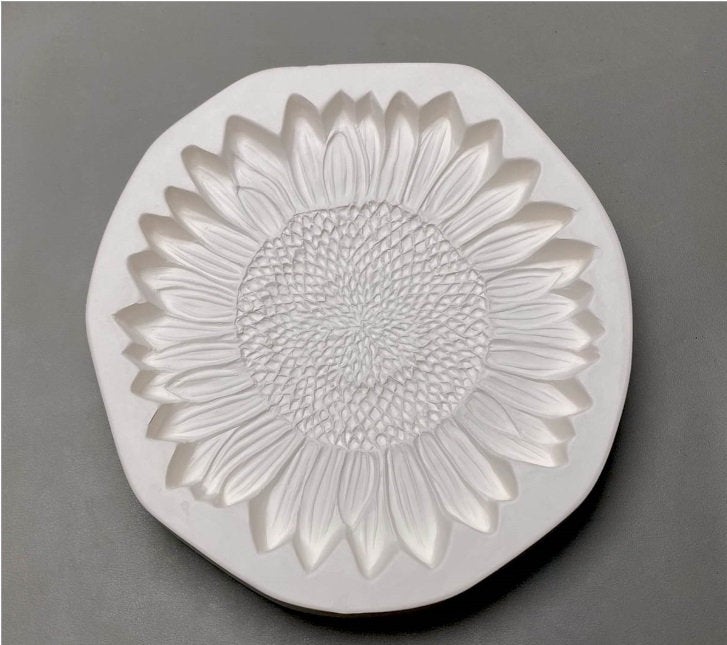 Large Sunflower Glass Frit Casting Mold Creative Paradise LF210 9 1/2" Fusing Supplies Flowers- 