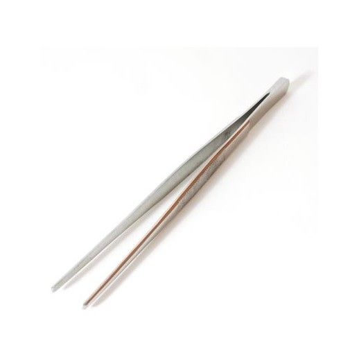 7" Blunt Serrated Tweezers Stainless Steel Lampworking Hot Glass Supplies Tools- 