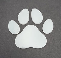 96 COE PAW Large Precut Glass Shape Dog Cat Print 2.8 inches Wide 2.65 inches Tall Fusing Supplies- 