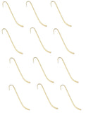ONE DOZEN PIECES Quality Gold Plated BOOKMARK Findings 5" Shepherd's Hooks