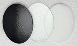 96 COE OVAL Precut Glass 1" 1 1/2" 2" 3" Black White or Clear Fusing Supplies 3mm 1-10 Pieces- 