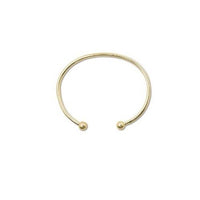 Quality Beadsmith Add A Bead BANGLE BRACELET Choice of Gold or Silver Plate-Color Gold