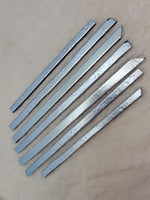 Silver on Black Substrate 104 COE Dichroic Strips 2 oz 1/4" Effetre Moretti CBS- 