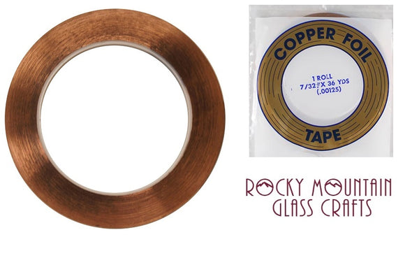 7/32" EDCO Copper Foil Tape For Stained Glass 36 yards Supplies 1mil Supplies- 