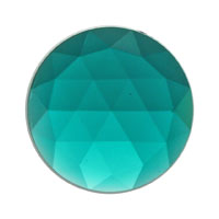 SINGLE Beautiful 15mm FACETED JEWELS 14 Color Choices Flat Back Beveled-Model Teal