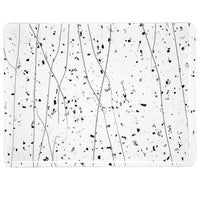 4218 Gray and Black Frit, White Streamers Clear Base Collage 90 COE Glass Sheet 10x10" 90COE Fusible 004218-0000-F-1010- 