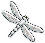 GST-6 Dragonfly Bevel Cluster 10 Pieces 9 3/4" by 6" Stained Glass Supplies- 