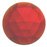 SINGLE Beautiful 15mm FACETED JEWELS 14 Color Choices Flat Back Beveled-Model Red