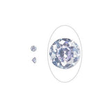 5 4mm Round Cubic Zirconia Choice 1/4 Carat Set or Fire In Metal Art Clay PMC-Variety/Type Lavender