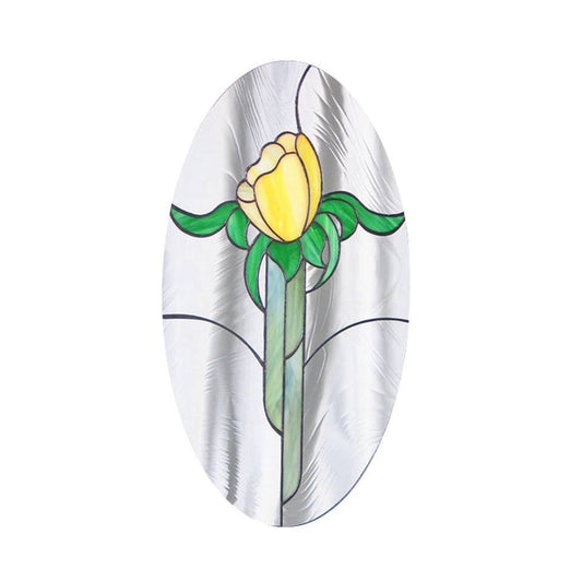 Read Description Oval TULIP PANEL Precut Stained Glass KIT 18.5x10" Studio One- 
