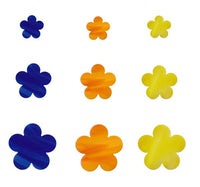 Stackable Flowers 96 COE Choice of Size Color Glass Accessory Fusing Mosaics Crafting 96COE COE96 Precut Pre-Cut- 