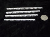 Wind Chime Components 3 3/8 x 5/16 to 4 1/2 x 5/16 in Hollow Etched Tubes- 