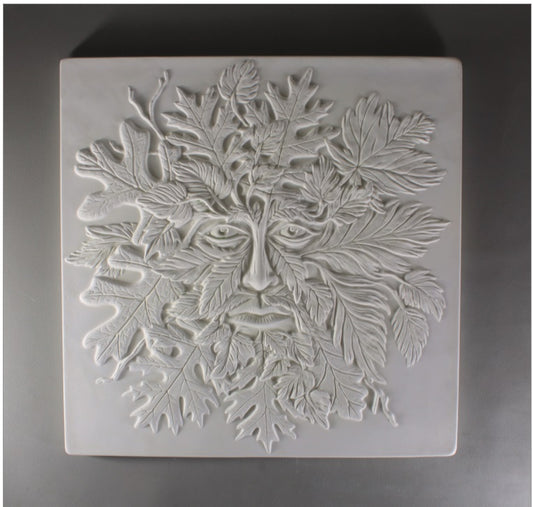 GREEN MAN Greenman CREATIVE PARADISE Glass Kiln Fusing Mold Tile 12 x 12 Large- 