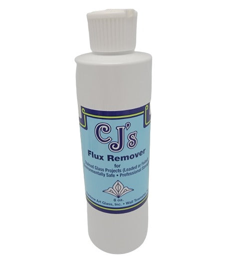 CJ's Flux Remover Liquid  8 oz Stained Glass Supply Polish Cleaner- 