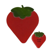 90 COE Glass Fruits Pre-Cut Apple Lemon Pear Strawberry Pineapple Choice Fusing-Model Strawberry