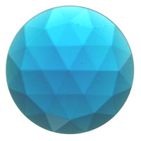 SINGLE Beautiful 15mm FACETED JEWELS 14 Color Choices Flat Back Beveled-Model Turquoise