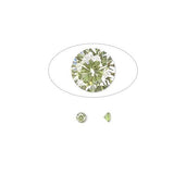One Large 8mm Round Cubic Zirconia Choice Set or Fire In Metal Art Clay PMC-Variety/Type Peridot Green