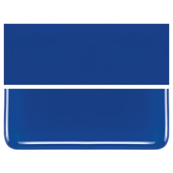 0147 Deep Cobalt Blue Opal 90 COE Bullseye Fusing Glass Sheet 5x5 inch 3mm 90COE- 