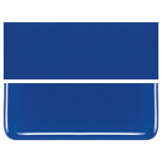 0147 Deep Cobalt Blue Opal 90 COE Bullseye Fusing Glass Sheet 5x5 inch 3mm 90COE- 