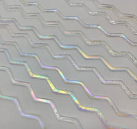 Patterns Galore 96 COE on Clear 2mm Firestrips Fire Strips Dichroic 16" 10 Glass- 
