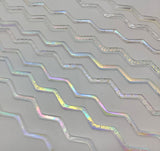 Patterns Galore 90 COE on Clear 2mm Firestrips Fire Strips Dichroic 16" 10 Glass- 