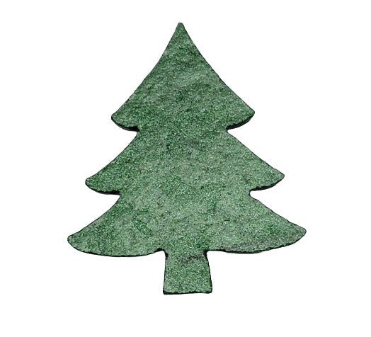 96 COE Mini Tree Glass Precut 1 1/2" Tall 1 1/4" Wide Aventurine Green Christmas- 