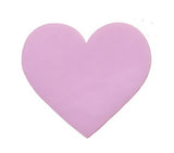 1" Precut 90 COE GLASS Heart Red Clear Lavender White Red Mint Yellow Pink CHOICE-Model Pink Opaque