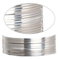 24ga Dead Soft Square Solid Sterling Silver Five Feet Wrapping Wire Made in the US- 