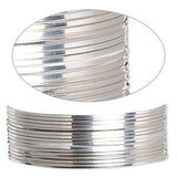 24ga Half Hard Square Solid Sterling Silver Five Feet Wrapping Wire Made in the US- 