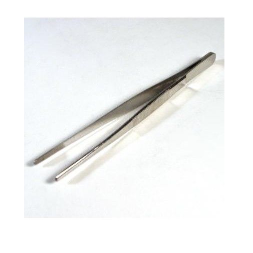 6" Blunt Serrated Tweezers Stainless Steel Lampworking Hot Glass Supplies Tools- 