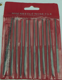 Needle File Set PMC Art Clay Silver Tools 12 Fine Metal 4 inch- 