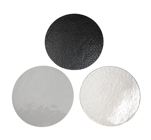 ONE 90 COE 3 inch Circle Black White or Clear Fusing Supplies Precut Bullseye- 