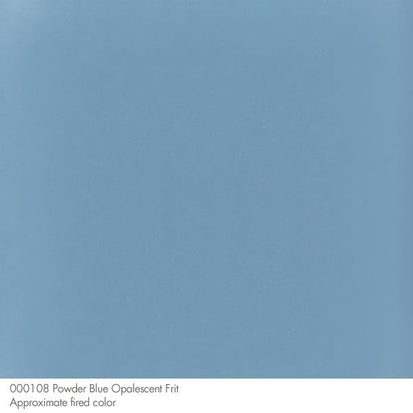 0108 Powder Blue Opal Bullseye 90 COE GLASS FRIT FINE 16 oz One Pound- 