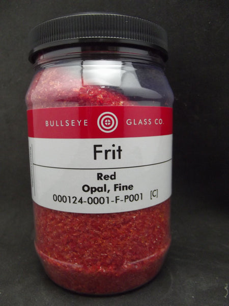Red Opal Bullseye 90 COE GLASS FRIT FINE 16 oz One Pound- 