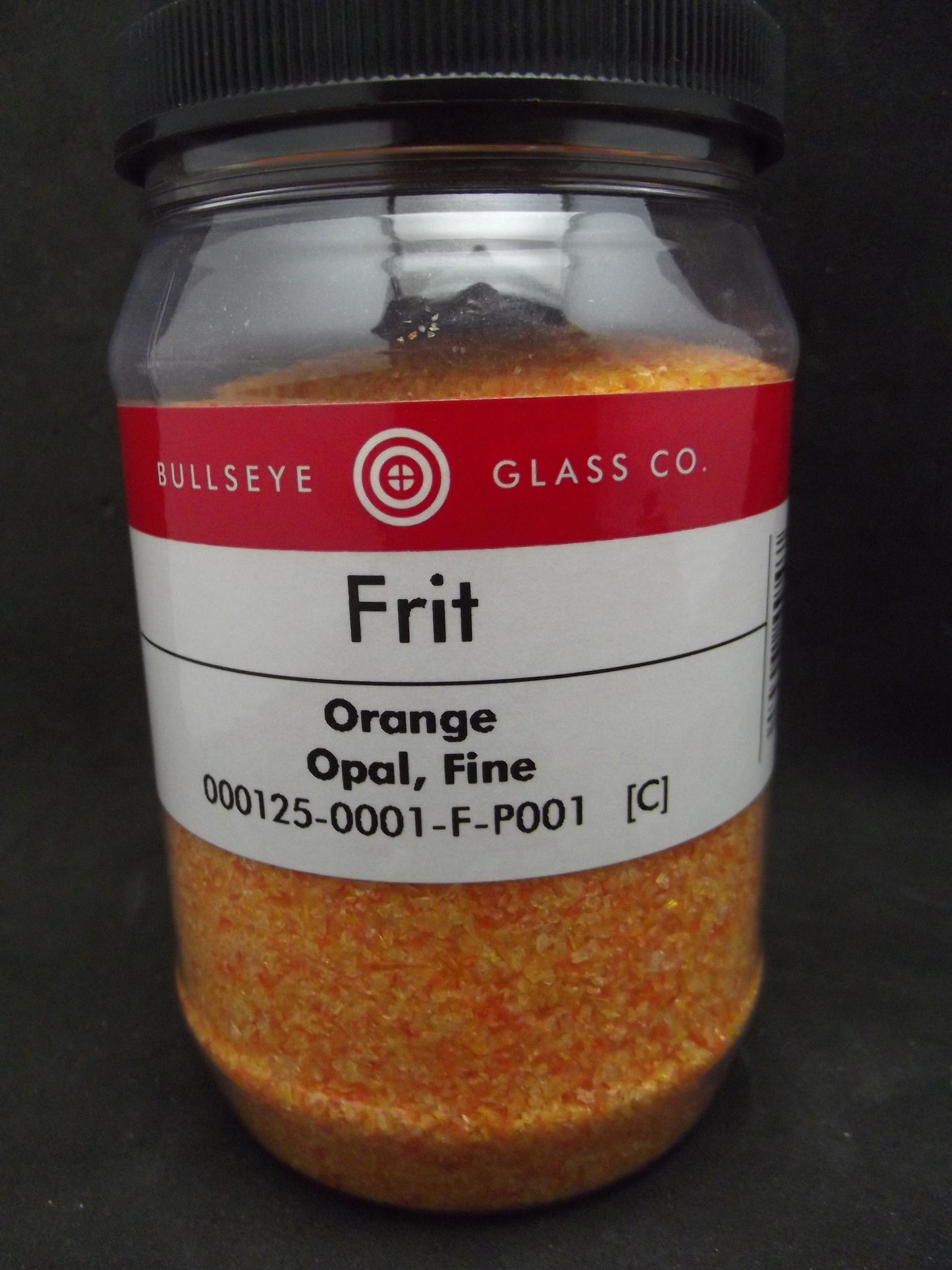 0125 Orange Opal Bullseye 90 COE GLASS FRIT FINE 16 oz One Pound- 