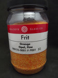 Orange Opal Bullseye 90 COE GLASS FRIT FINE 16 oz One Pound- 
