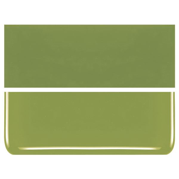 0312 Pea Pod Green Opalescent Bullseye 90 COE Glass Sheet 10x10" 90COE Fusible- 