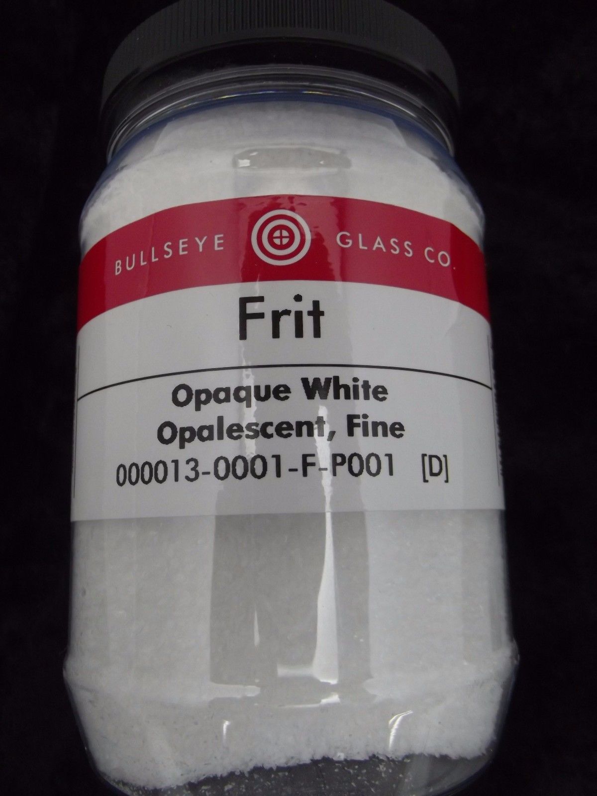 0013 White Opal Bullseye 90 COE GLASS FRIT FINE 16 oz One Pound- 