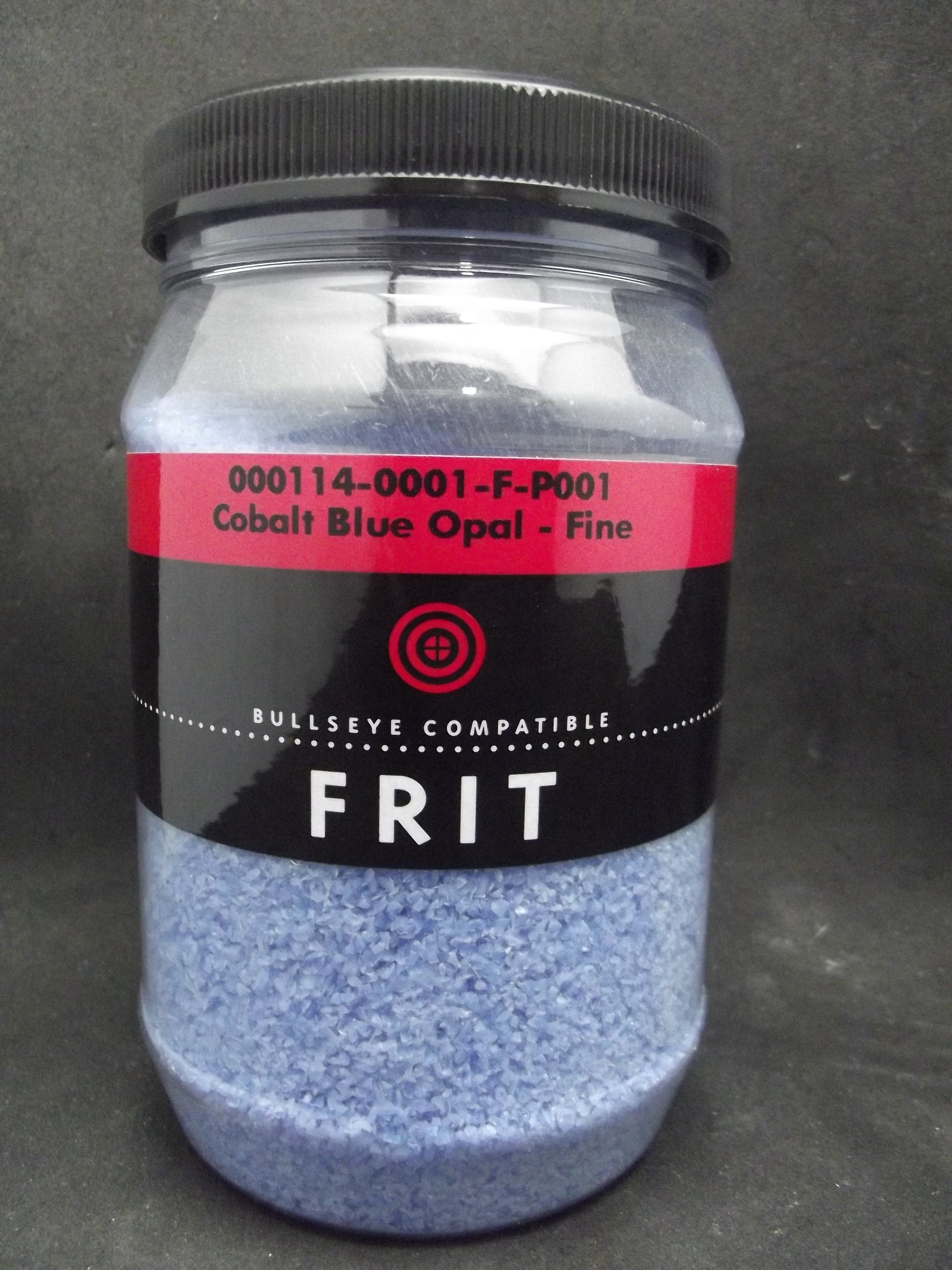 0114 Cobalt Blue Opal Bullseye 90 COE GLASS FRIT FINE 16 oz One Pound- 
