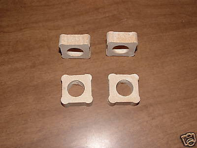 FOUR 1/2" by 1" KILN POSTS Glass Fusing Supplies Durable Ceramic