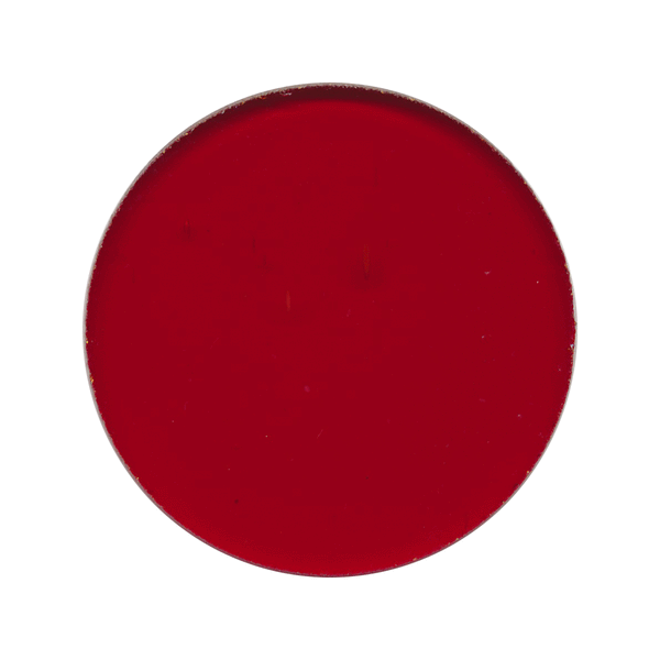 Ruby Red Transparent 152 Glass Circle Choice 1/2, 1, 1 1/2 inches 96 COE Circles-Size 1/2" Pack of Six Pieces