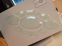 Quality BEVELED GLASS CLUSTER  5.5 X 12 inches Very Nice Quality Transom Bevels- 