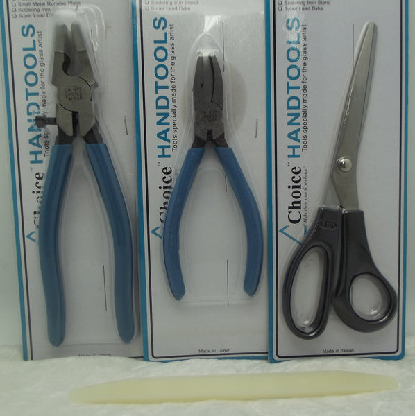 Studio Quality Student Tool Kit: Fid; Breaker/Grozer Pliers; Running Pliers; Foil Shears- 