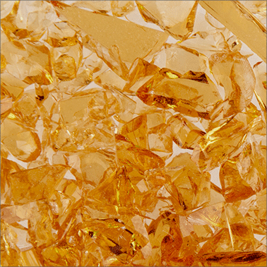 F5 1102 96 Pale Amber Transparent COARSE 96 COE Frit 8.5 oz Jar- 