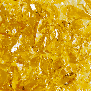 F5 161 96 Yellow Transparent COARSE 96 COE Frit 8.5 oz Jar- 