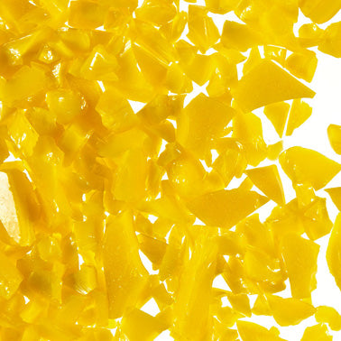 F5 2672 96 Sunflower Opal COARSE 96 COE Frit 8.5 oz Jar- 