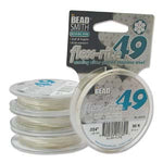 STERLING SILVER PLATE  .024" 49 Strand 30 feet BEADSMITH FLEX-RITE Beading Wire- 