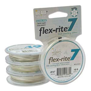 Sterling Silver .014" 7 Strand 10' BEADSMITH FLEX-RITE Bead WireSterlin FLEXRITE- 